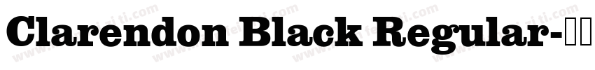Clarendon Black Regular字体转换